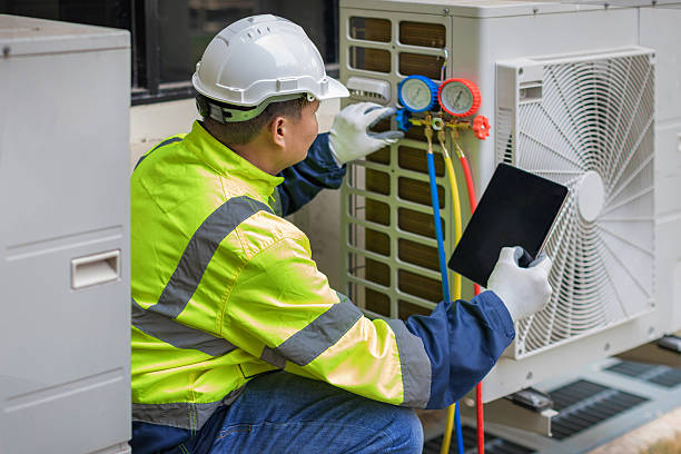 Professional Hvac technician working in Highlands, NJ